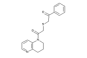 1-(3,4-dihydro-2H-1,5-naphthyridin-1-yl)-2-(phenacylthio)ethanone