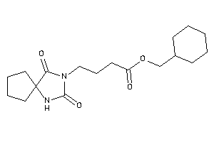 4-(2,4-diketo-1,3-diazaspiro[4.4]nonan-3-yl)butyric Acid Cyclohexylmethyl Ester