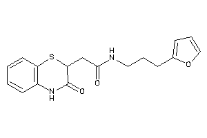 N-[3-(2-furyl)propyl]-2-(3-keto-4H-1,4-benzothiazin-2-yl)acetamide