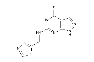 Image of 6-(thiazol-5-ylmethylamino)-1,5-dihydropyrazolo[3,4-d]pyrimidin-4-one