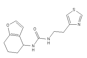 1-(4,5,6,7-tetrahydrobenzofuran-4-yl)-3-(2-thiazol-4-ylethyl)urea