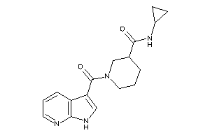 N-cyclopropyl-1-(1H-pyrrolo[2,3-b]pyridine-3-carbonyl)nipecotamide