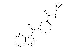 N-cyclopropyl-1-(pyrazolo[1,5-a]pyrimidine-3-carbonyl)nipecotamide