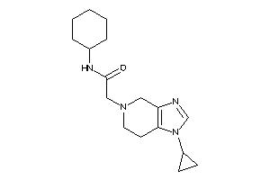 N-cyclohexyl-2-(1-cyclopropyl-6,7-dihydro-4H-imidazo[4,5-c]pyridin-5-yl)acetamide