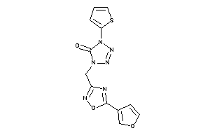 1-[[5-(3-furyl)-1,2,4-oxadiazol-3-yl]methyl]-4-(2-thienyl)tetrazol-5-one