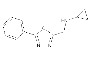 Cyclopropyl-[(5-phenyl-1,3,4-oxadiazol-2-yl)methyl]amine