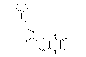 Image of N-[3-(2-furyl)propyl]-2,3-diketo-1,4-dihydroquinoxaline-6-carboxamide