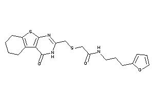 N-[3-(2-furyl)propyl]-2-[(4-keto-5,6,7,8-tetrahydro-3H-benzothiopheno[2,3-d]pyrimidin-2-yl)methylthio]acetamide