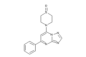 Image of 4-(5-phenyl-[1,2,4]triazolo[1,5-a]pyrimidin-7-yl)-1,4-thiazinane 1-oxide