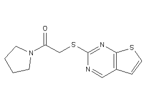 1-pyrrolidino-2-(thieno[2,3-d]pyrimidin-2-ylthio)ethanone