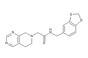 2-(6,8-dihydro-5H-pyrido[3,4-d]pyrimidin-7-yl)-N-piperonyl-acetamide