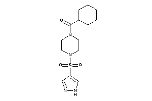 Cyclohexyl-[4-(1H-pyrazol-4-ylsulfonyl)piperazino]methanone