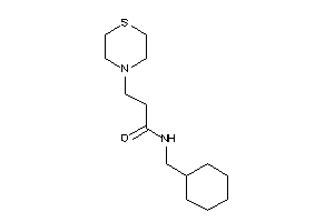 N-(cyclohexylmethyl)-3-thiomorpholino-propionamide