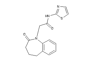 2-(2-keto-4,5-dihydro-3H-1-benzazepin-1-yl)-N-thiazol-2-yl-acetamide