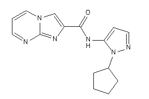 N-(2-cyclopentylpyrazol-3-yl)imidazo[1,2-a]pyrimidine-2-carboxamide