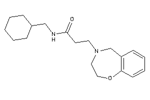 N-(cyclohexylmethyl)-3-(3,5-dihydro-2H-1,4-benzoxazepin-4-yl)propionamide