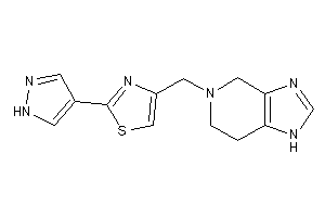 2-(1H-pyrazol-4-yl)-4-(1,4,6,7-tetrahydroimidazo[4,5-c]pyridin-5-ylmethyl)thiazole