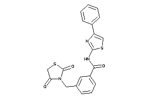 3-[(2,4-diketothiazolidin-3-yl)methyl]-N-(4-phenylthiazol-2-yl)benzamide