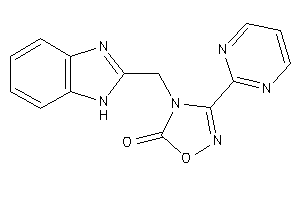 4-(1H-benzimidazol-2-ylmethyl)-3-(2-pyrimidyl)-1,2,4-oxadiazol-5-one