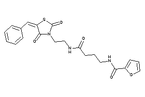 N-[4-[2-(5-benzal-2,4-diketo-thiazolidin-3-yl)ethylamino]-4-keto-butyl]-2-furamide