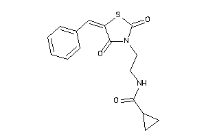 Image of N-[2-(5-benzal-2,4-diketo-thiazolidin-3-yl)ethyl]cyclopropanecarboxamide
