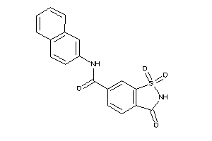 1,1,3-triketo-N-(2-naphthyl)-1,2-benzothiazole-6-carboxamide