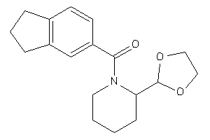 [2-(1,3-dioxolan-2-yl)piperidino]-indan-5-yl-methanone