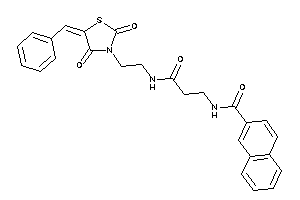 N-[3-[2-(5-benzal-2,4-diketo-thiazolidin-3-yl)ethylamino]-3-keto-propyl]-2-naphthamide