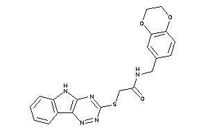 N-(2,3-dihydro-1,4-benzodioxin-6-ylmethyl)-2-(5H-[1,2,4]triazino[5,6-b]indol-3-ylthio)acetamide