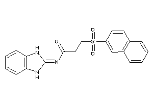 Image of N-(1,3-dihydrobenzimidazol-2-ylidene)-3-(2-naphthylsulfonyl)propionamide