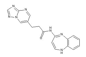 Image of N-(1H-1,5-benzodiazepin-4-yl)-3-([1,2,4]triazolo[1,5-a]pyrimidin-6-yl)propionamide