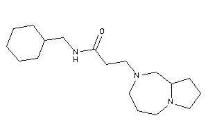 3-(1,3,4,5,7,8,9,9a-octahydropyrrolo[1,2-a][1,4]diazepin-2-yl)-N-(cyclohexylmethyl)propionamide