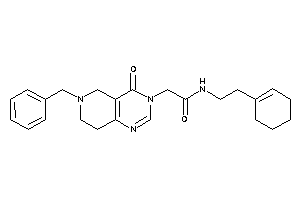 2-(6-benzyl-4-keto-7,8-dihydro-5H-pyrido[4,3-d]pyrimidin-3-yl)-N-(2-cyclohexen-1-ylethyl)acetamide