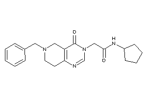 2-(6-benzyl-4-keto-7,8-dihydro-5H-pyrido[4,3-d]pyrimidin-3-yl)-N-cyclopentyl-acetamide