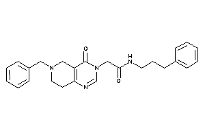 2-(6-benzyl-4-keto-7,8-dihydro-5H-pyrido[4,3-d]pyrimidin-3-yl)-N-(3-phenylpropyl)acetamide