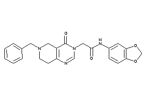 N-(1,3-benzodioxol-5-yl)-2-(6-benzyl-4-keto-7,8-dihydro-5H-pyrido[4,3-d]pyrimidin-3-yl)acetamide