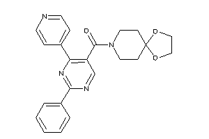 1,4-dioxa-8-azaspiro[4.5]decan-8-yl-[2-phenyl-4-(4-pyridyl)pyrimidin-5-yl]methanone