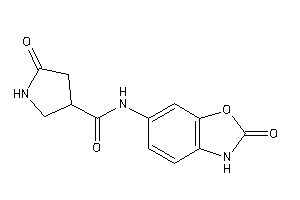 5-keto-N-(2-keto-3H-1,3-benzoxazol-6-yl)pyrrolidine-3-carboxamide