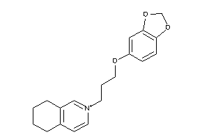 2-[3-(1,3-benzodioxol-5-yloxy)propyl]-5,6,7,8-tetrahydroisoquinolin-2-ium