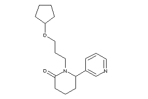 1-[3-(cyclopentoxy)propyl]-6-(3-pyridyl)-2-piperidone