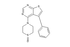 4-(5-phenylthieno[2,3-d]pyrimidin-4-yl)-1,4-thiazinane 1-oxide