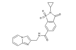 2-cyclopropyl-N-(imidazo[1,2-a]pyridin-2-ylmethyl)-1,1,3-triketo-1,2-benzothiazole-6-carboxamide