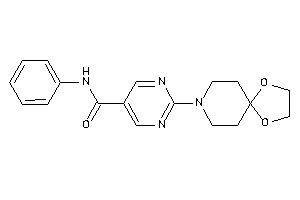 2-(1,4-dioxa-8-azaspiro[4.5]decan-8-yl)-N-phenyl-pyrimidine-5-carboxamide