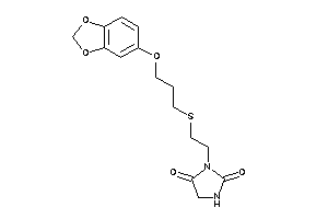 3-[2-[3-(1,3-benzodioxol-5-yloxy)propylthio]ethyl]hydantoin