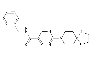 N-benzyl-2-(1,4-dioxa-8-azaspiro[4.5]decan-8-yl)pyrimidine-5-carboxamide