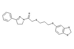 2-[3-(1,3-benzodioxol-5-yloxy)propylthio]-1-(3-phenyl-2-pyrazolin-1-yl)ethanone