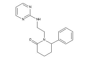 6-phenyl-1-[2-(2-pyrimidylamino)ethyl]-2-piperidone