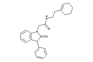 N-(2-cyclohexen-1-ylethyl)-2-(2-keto-3-phenyl-indolin-1-yl)acetamide