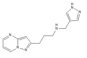 3-pyrazolo[1,5-a]pyrimidin-2-ylpropyl(1H-pyrazol-4-ylmethyl)amine