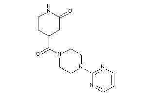 4-[4-(2-pyrimidyl)piperazine-1-carbonyl]-2-piperidone